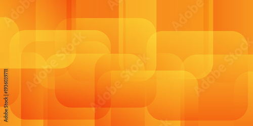 Abstract orange background with overlapping transparent rounded squares and subtle geometric gradients for tech banners