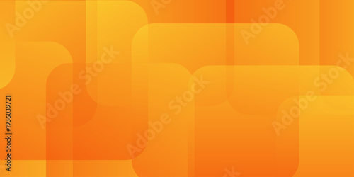 Abstract orange background with overlapping transparent rounded squares and subtle geometric gradients for tech banners