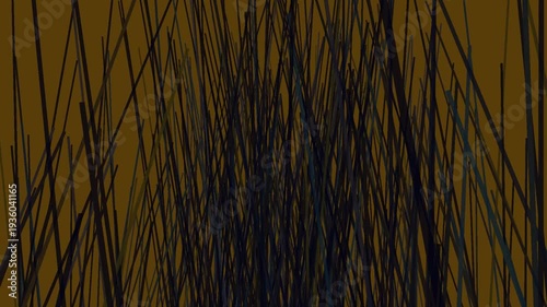 Abstract Black Lines on Brown Background.