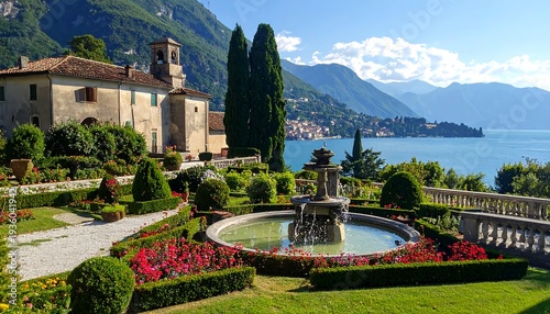 Villa Carlottas Enchanting Gardens on Lake Como, Italy.