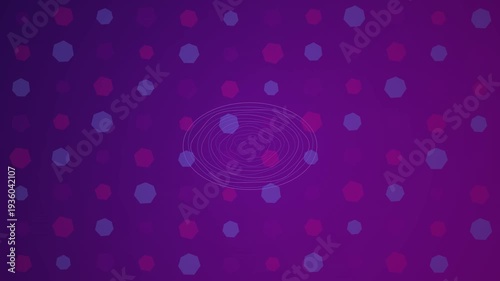 Purple Background with Pink and Blue Dots.
