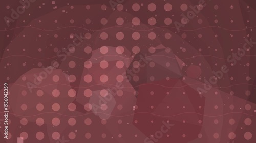 Abstract Red Background with Dots Pattern.