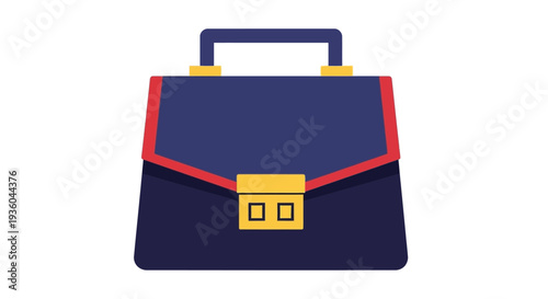 Blue Briefcase with Clasp.