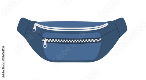 Blue Waist Fanny Pack.