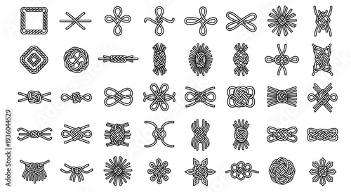 Collection of Decorative Knots and Celtic Symbols for Design