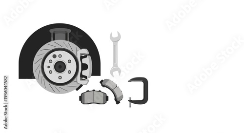 Brake Disc and Pads.