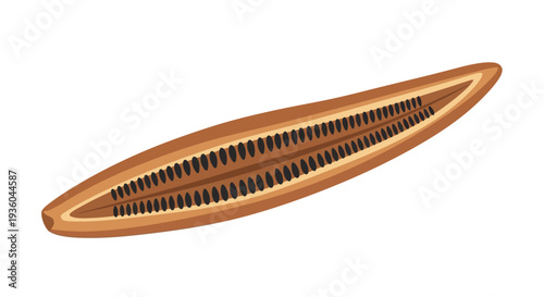 Brown Hair Slide Closeup.