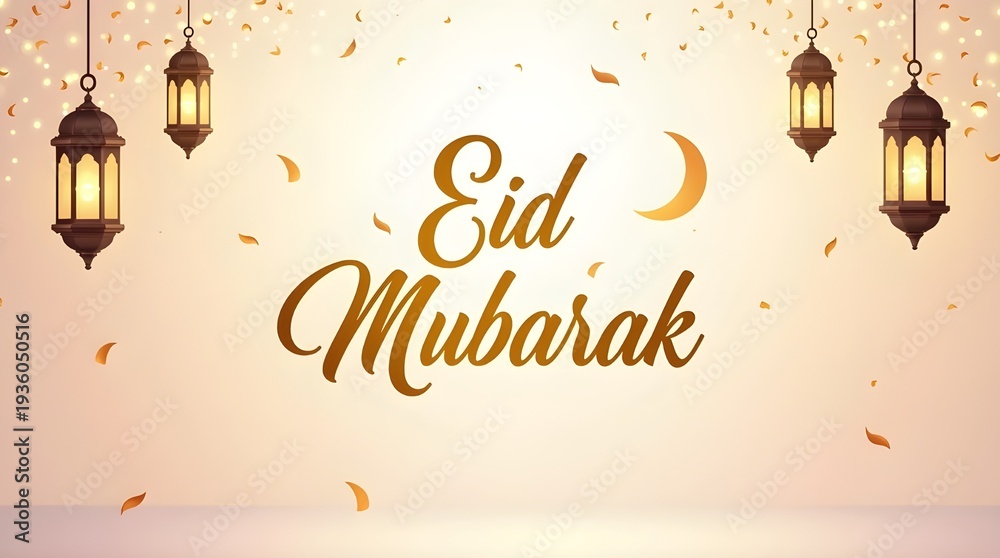 Naklejka premium eid mubarak