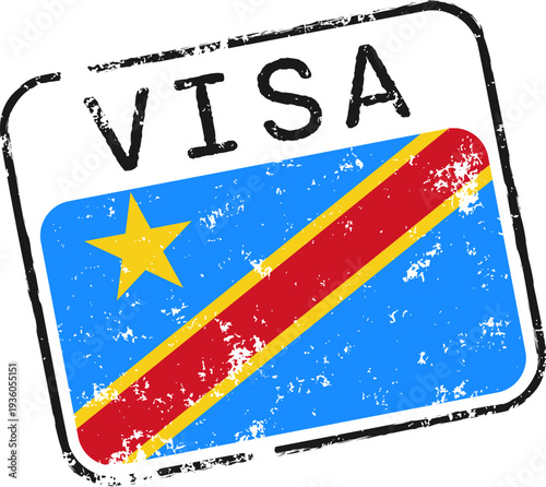 Democratic Republic Congo Visa Stamp