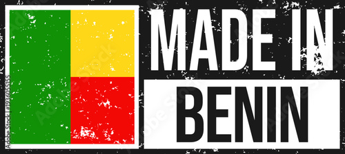 Benin Made In Grunge Stamp