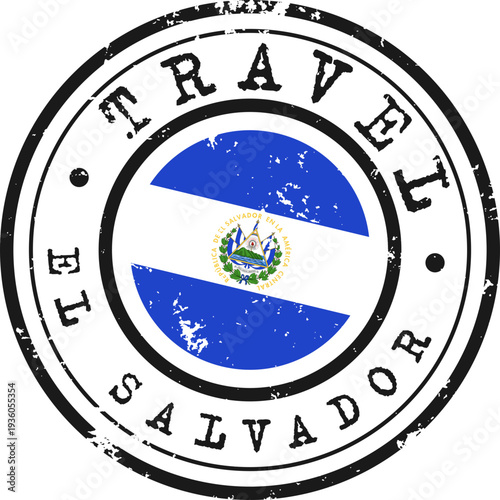 El Salvador Travel Grunge Stamp