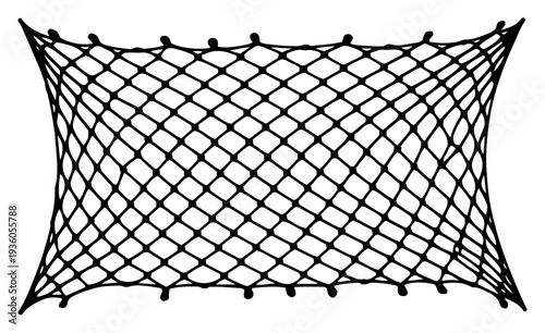 Detailed soccer goal net texture for sports background and design