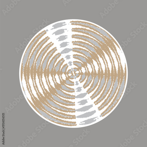 background of wabi sabi slyle with simple and organic abstract shapes and flowers in vases. best colors for wabi sabi and japandy style. contemporary vector illustration, round carpet pattern design