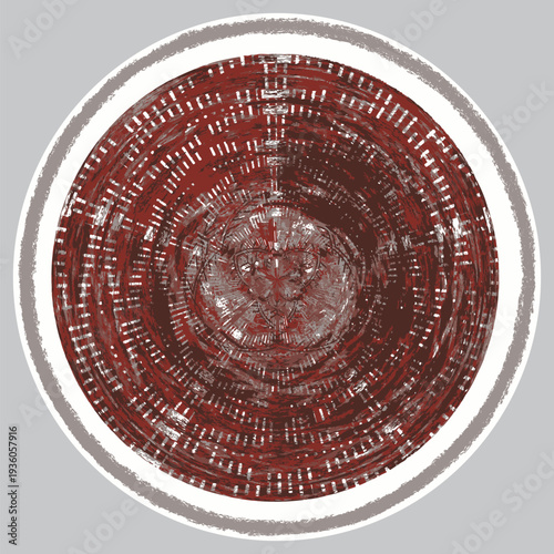 background of wabi sabi slyle with simple and organic abstract shapes and flowers in vases. best colors for wabi sabi and japandy style. contemporary vector illustration, round carpet pattern design