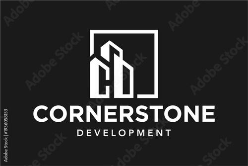 Slika na platnu Cornerstone Development Company Logo Design.