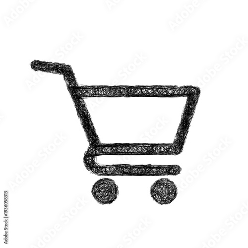 Sketch shopping cart icon design