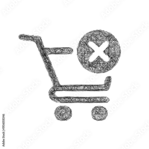 Sketch cart error icon design