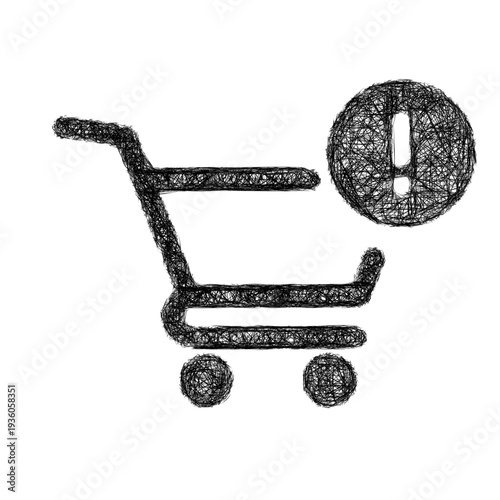 Sketch abandoned cart icon design