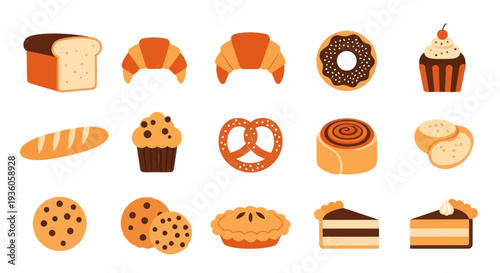 Colorful vector illustrations of various fruits