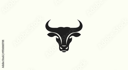 Stylized bull head icon