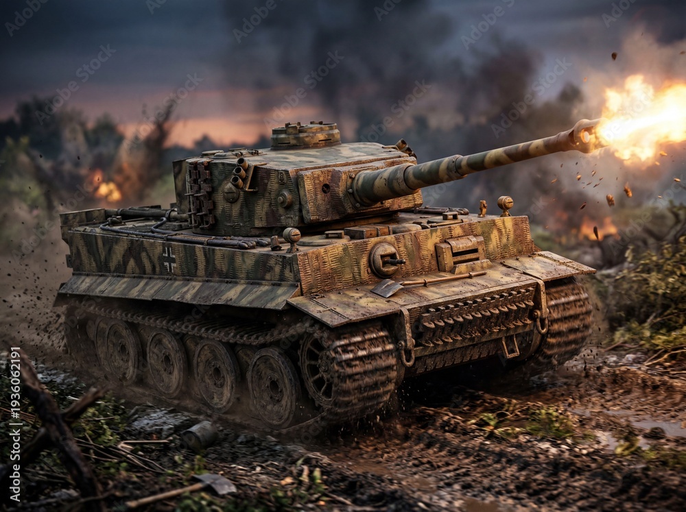 Obraz premium German tiger tank