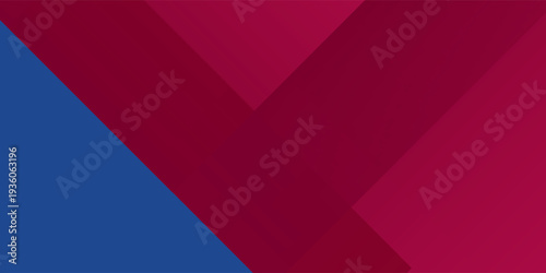 Abstract blue red banner geometric shapes background. Vector abstract graphic design banner pattern presentation background web template.