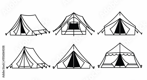Camping Tent Icons