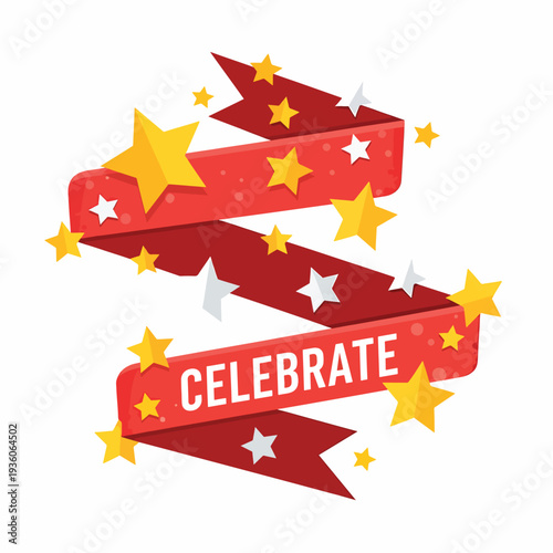 Celebrate Banner with Stars