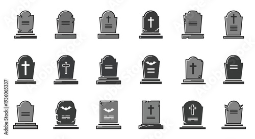 Gravestones Set