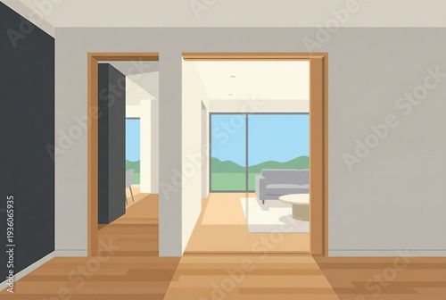 Inclusive Home Design Showing A Low-Profile Threshold Doorway