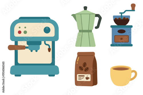 Barista Coffee Making Tools and Espresso Brewing Equipment Set