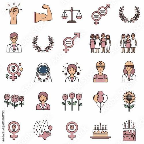 International Women's Day Icons