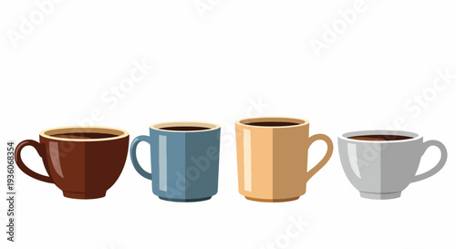 Colorful Coffee Cups