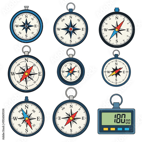 Compass and Timer Set
