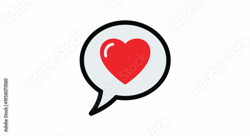 Heart in Speech Bubble