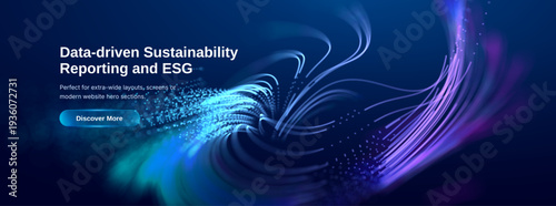 Ai data wave and abstract background network with digital tech intelligence. Blue bg neon and flow sustainable 3d with technology line ripple. Concept voice light and particle neural dot.