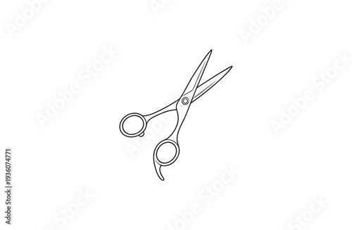Barber Scissors icon vector Stock Illustrations
