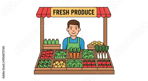 Fresh Produce Market Stand