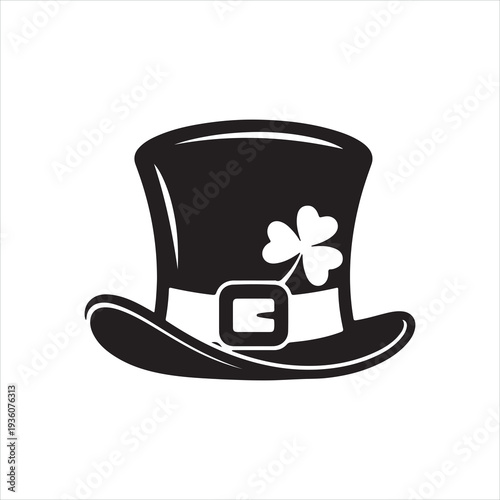 Leprechaun Hat Vintage Style Vector for St Patrick Day Design