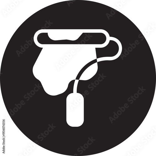 paint roller glyph icon