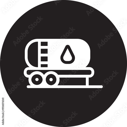 oil tank glyph icon