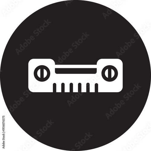 spirit level glyph icon