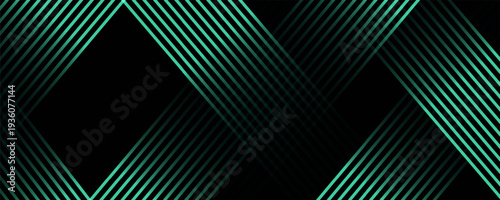 3D green techno abstract background overlap layer on dark space with glowing lines shape decoration. Modern graphic design element future style concept for banner, flyer, card, or brochure coverPrint
