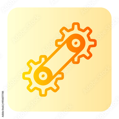 Cogwheels gradient icon