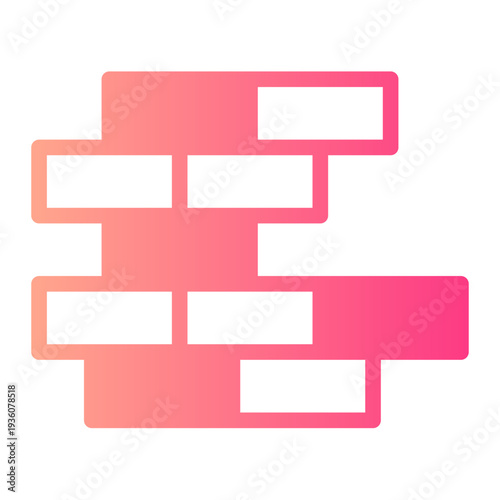 brick wall gradient icon