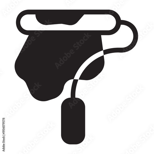 paint roller glyph icon