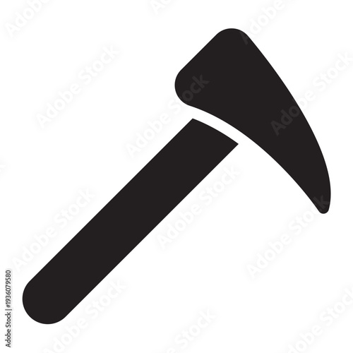 pick axe glyph icon