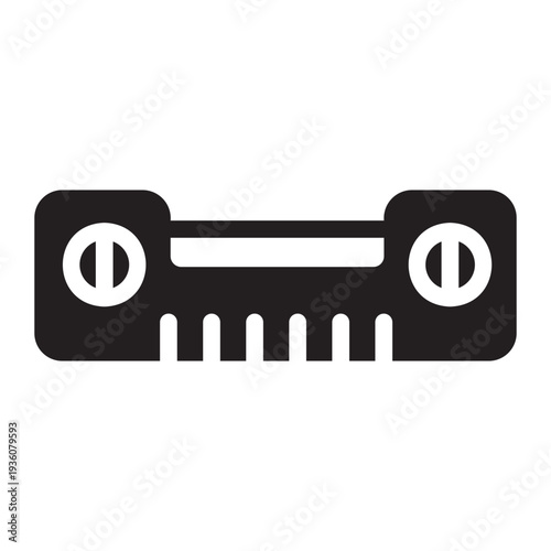 spirit level glyph icon