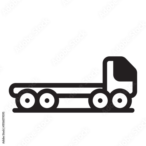 truck glyph icon