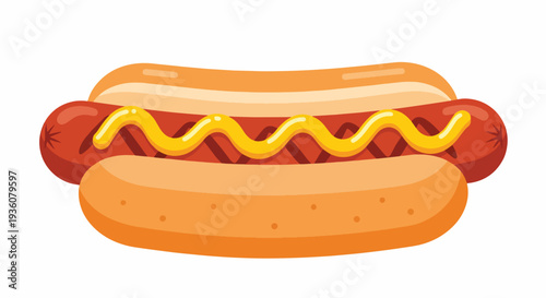 Hotdog with Mustard